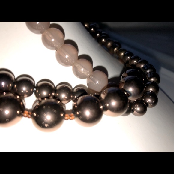 Triple Strand “Pearlisque” Necklace - Picture 6 of 10